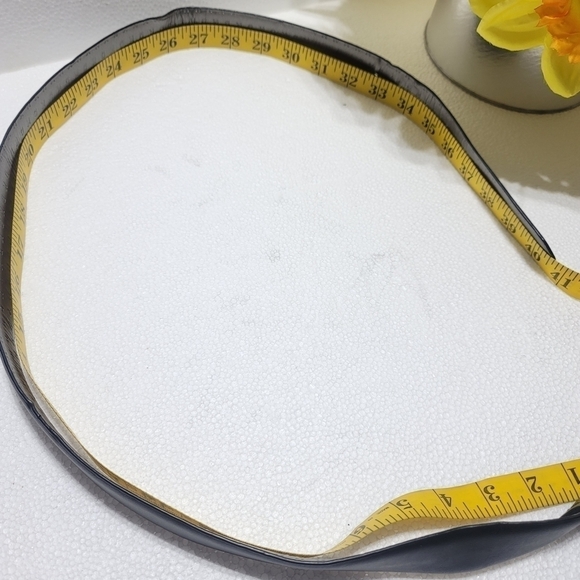 DKNY UNISEX BLACK BELT 40" 102CM - Picture 4 of 5